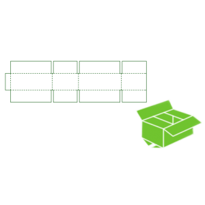 Regular slotted container blank carton