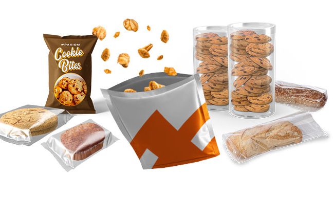 Bakery products packaged and bagged